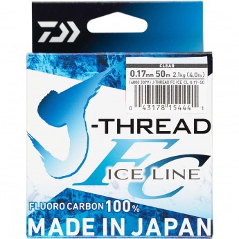 Леска DAIWA J-Thread Fluoro Carbon Ice Line 50м 0.33мм (прозрачная) Леска DAIWA J-Thread Fluoro Carbon Ice Line 50м 0.33мм (прозрачная)